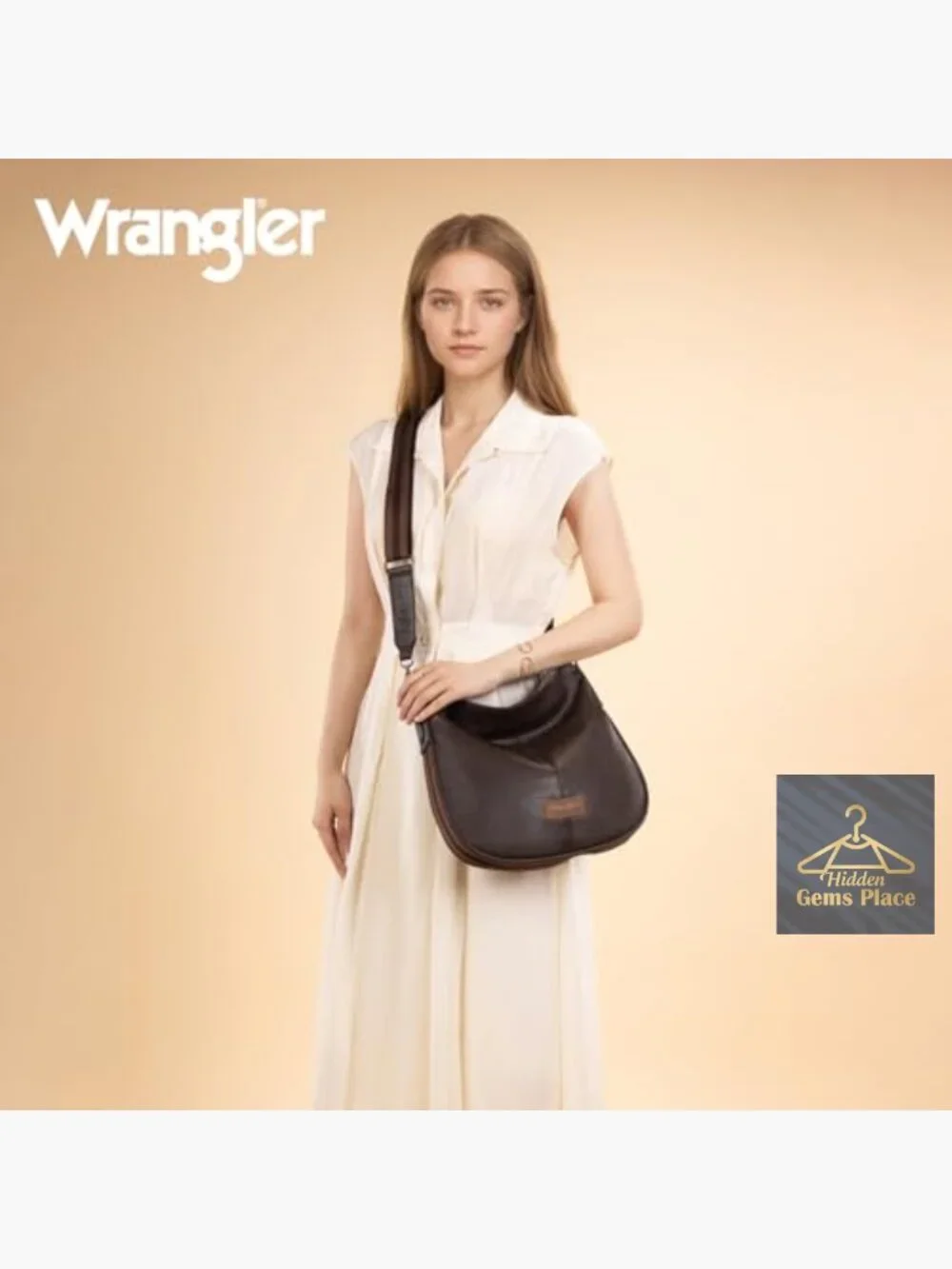 Hobo Crossbody Bag with Adjustable Strap Vegan Leather